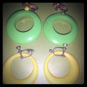 Vintage clip earrings